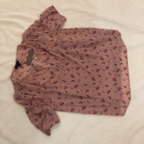 J. Crew Floral Ruched Sleeve Blouse NWT - Picture 2 of 7